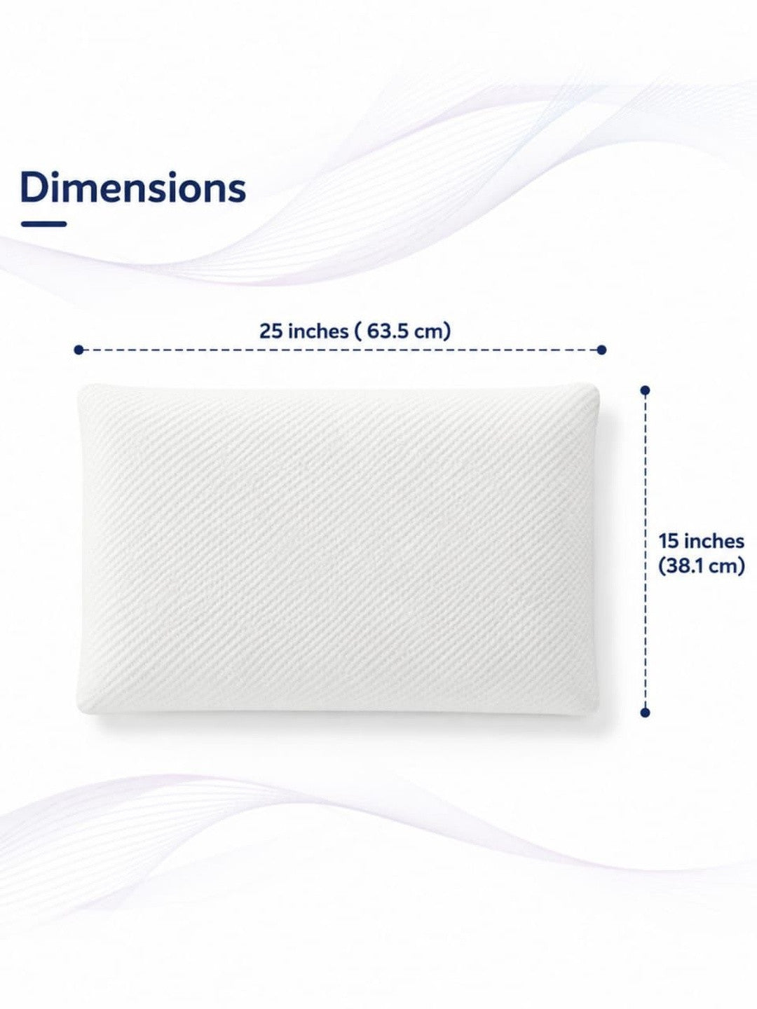 White cotton filled cotton sleep pillow
