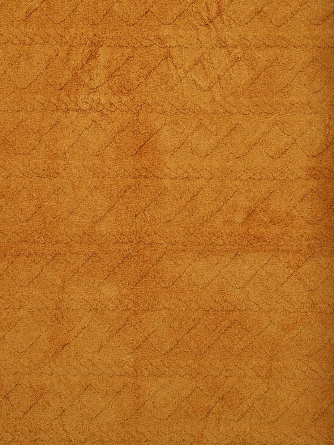 Brown geometric mild winter double bed blanket