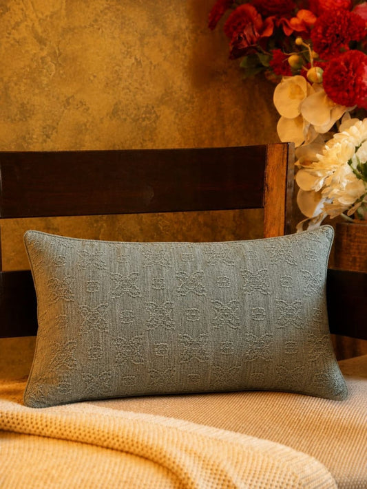 Green cotton filled cotton sleep pillow