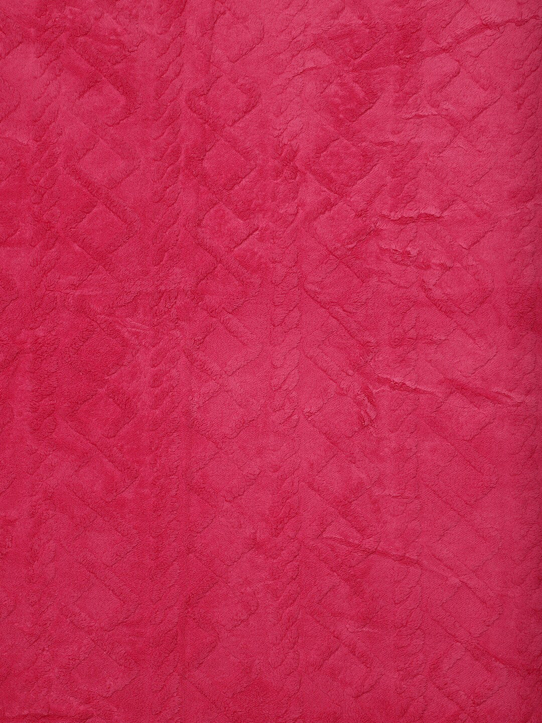 Pink geometric mild winter double bed blanket
