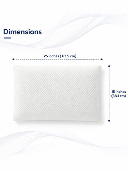 White cotton filled cotton sleep pillow