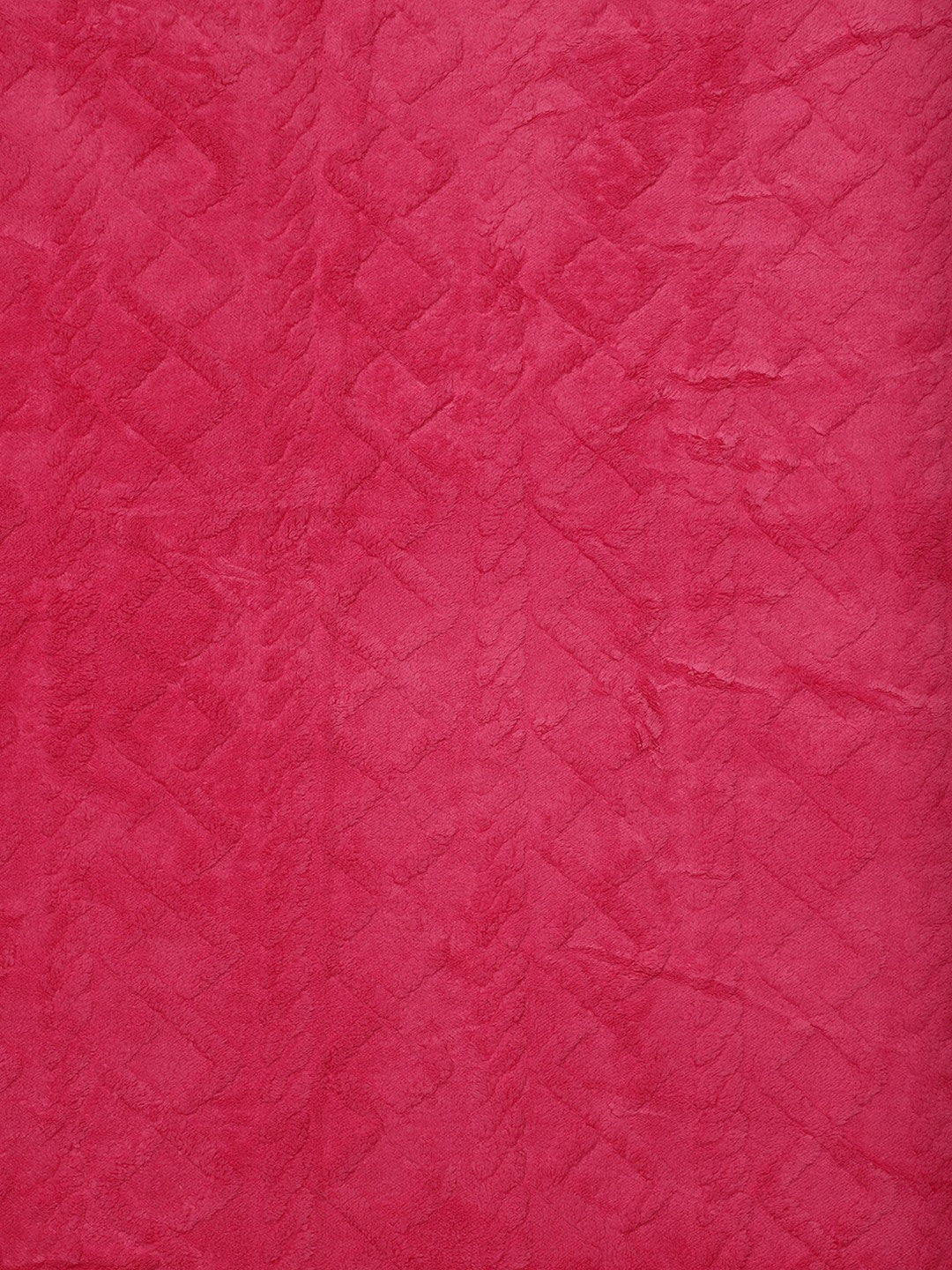 Pink fur geometric mild winter double bed blanket