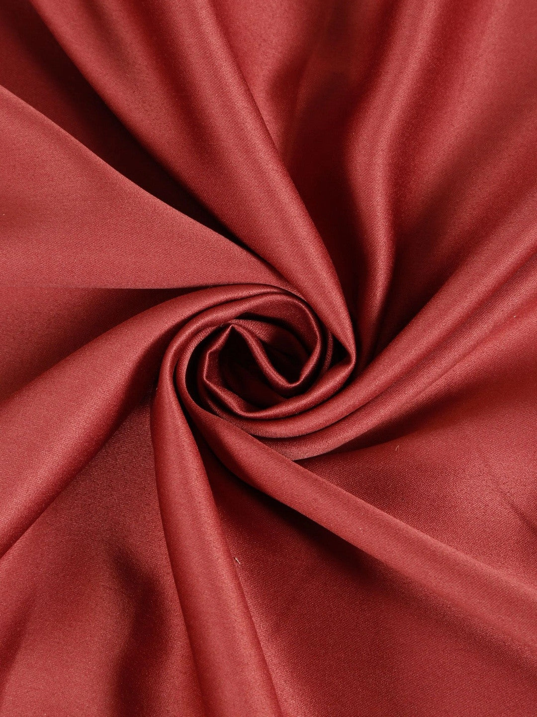 Red solid king size satin bedsheet, maroon