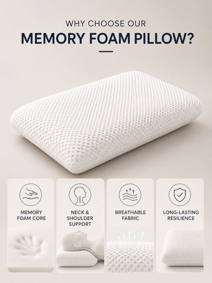 White cotton filled cotton sleep pillow