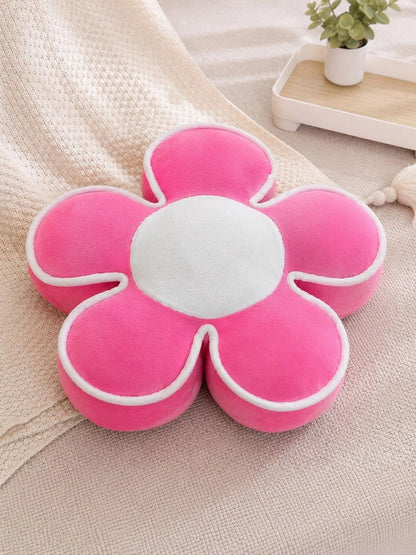 Pink cotton flower shape cushions