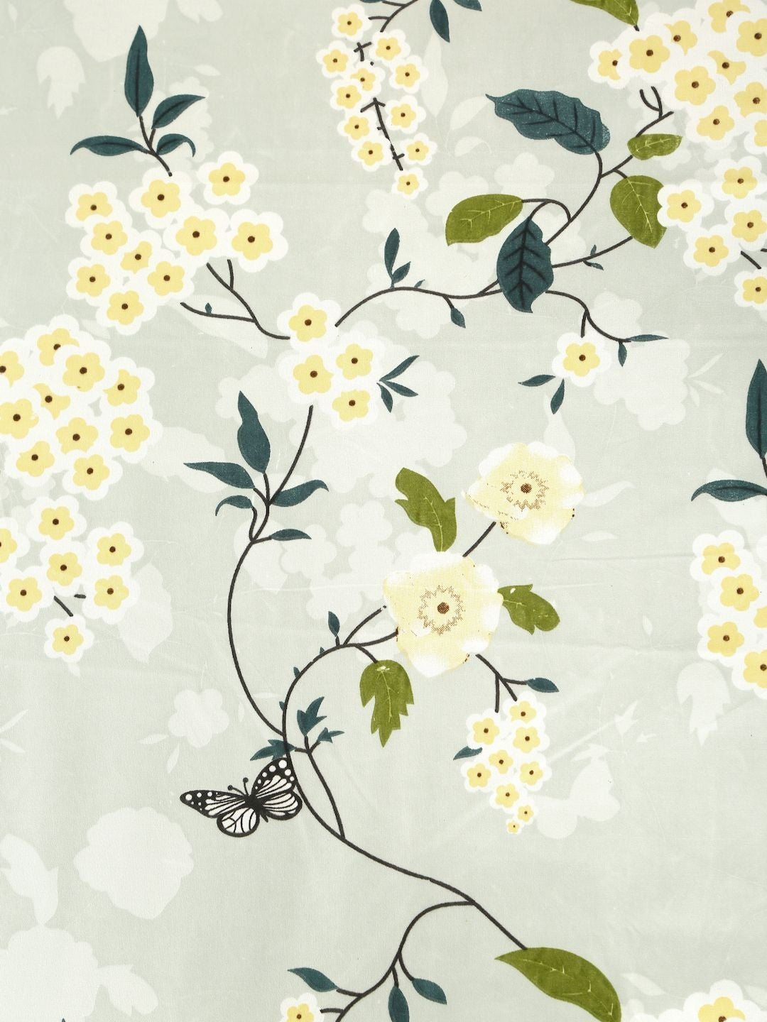 Blue floral queen bedsheet