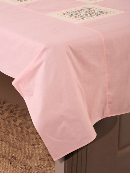 Pink floral bedsheet