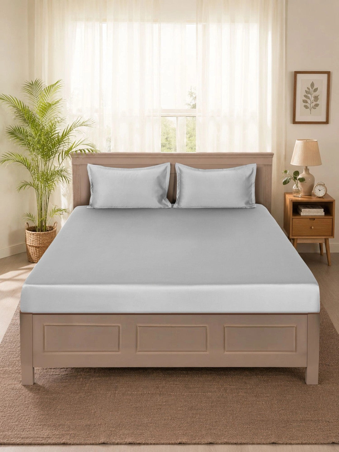 Blue king bedsheet