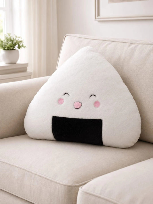 Black & white printed cone floor cushions