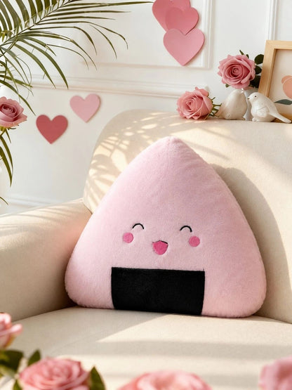 Pink printed floor cushions