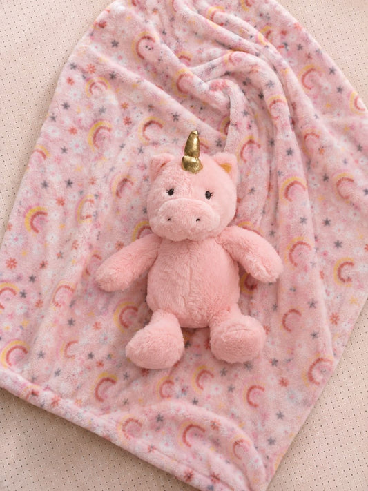 Pink fleece AC room blanket