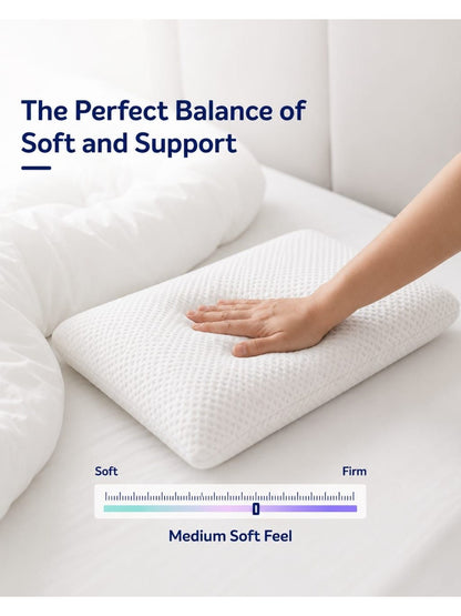 White cotton filled cotton sleep pillow